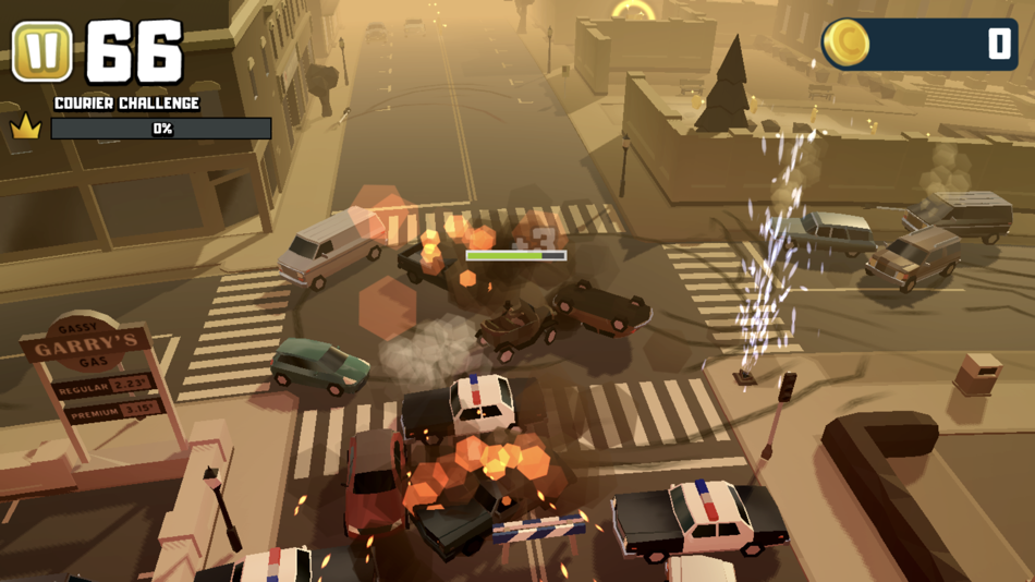 #7. Reckless Getaway 2: Car Chase (iOS) بواسطة: Miniclip.com