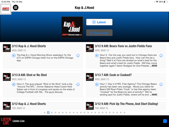 ESPN Chicago iPad screenshot 4 - Sports app