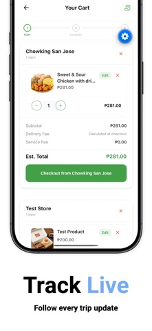 HEYRIDE: Foods & Delivery iPhone screenshot 1