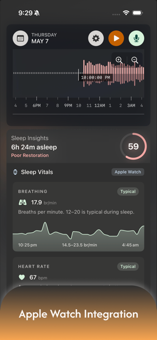 Snore Timeline: Sleep Tracker Screenshot 3 of 9