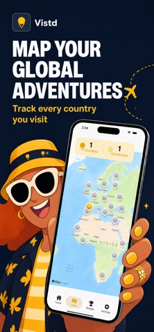 Vistd – Visited Countries Screenshot 1 of 3