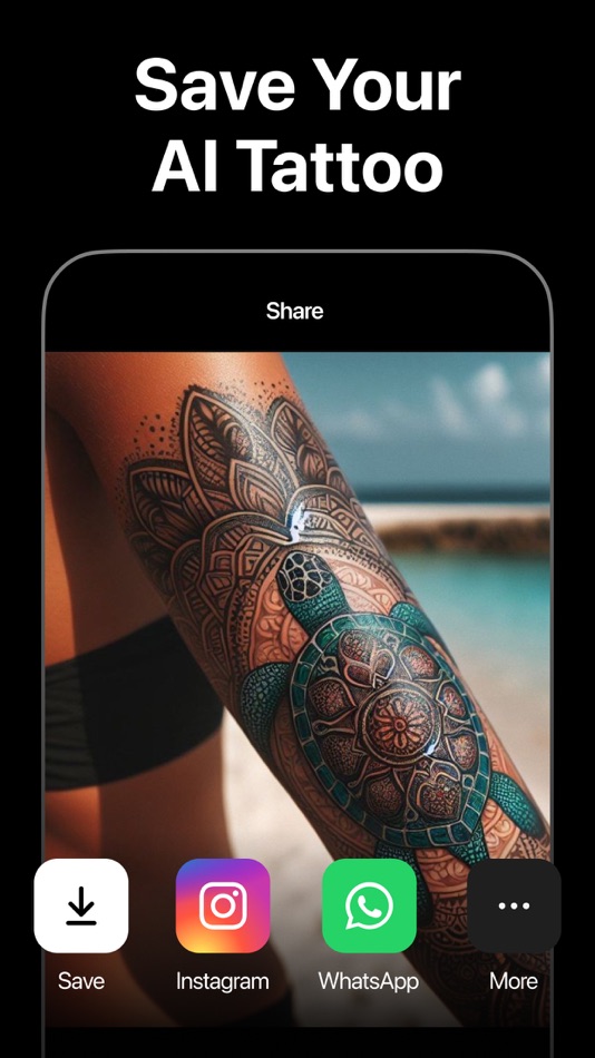 #5. AI Tattoo Generator Maker (iOS) 由: App Studio Yazılım Hizmetleri LTD STI