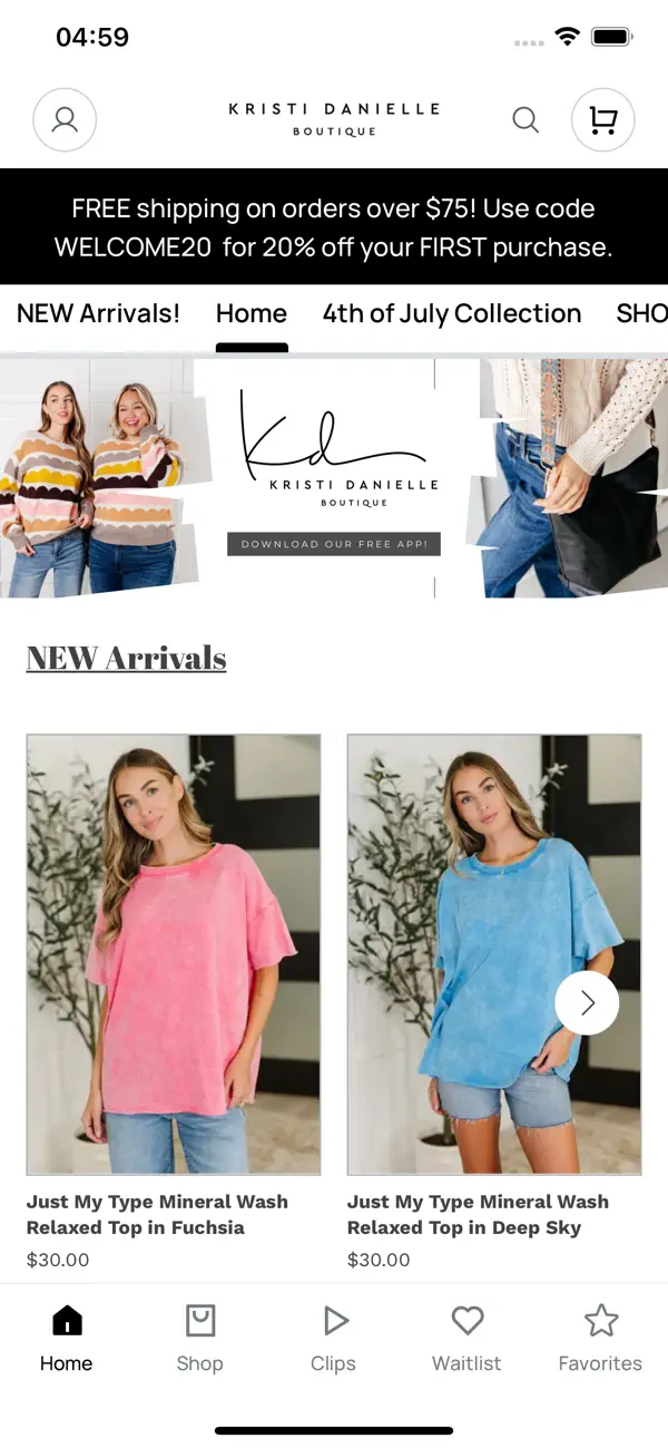 Screenshot #1 pour Kristi D Boutique