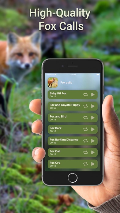 Screenshot 1 of Hunting Calls: Fox App