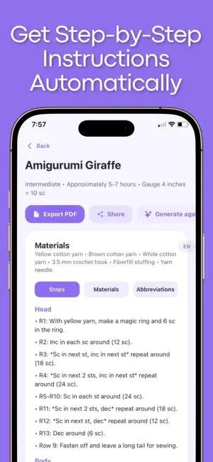 Crochet AI Identifier Patterns screenshot 2