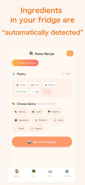 SmartRecipe: AI fridge recipes screenshot 3