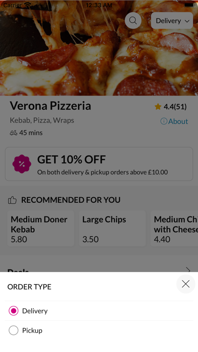 Verona Pizzeria Screenshot