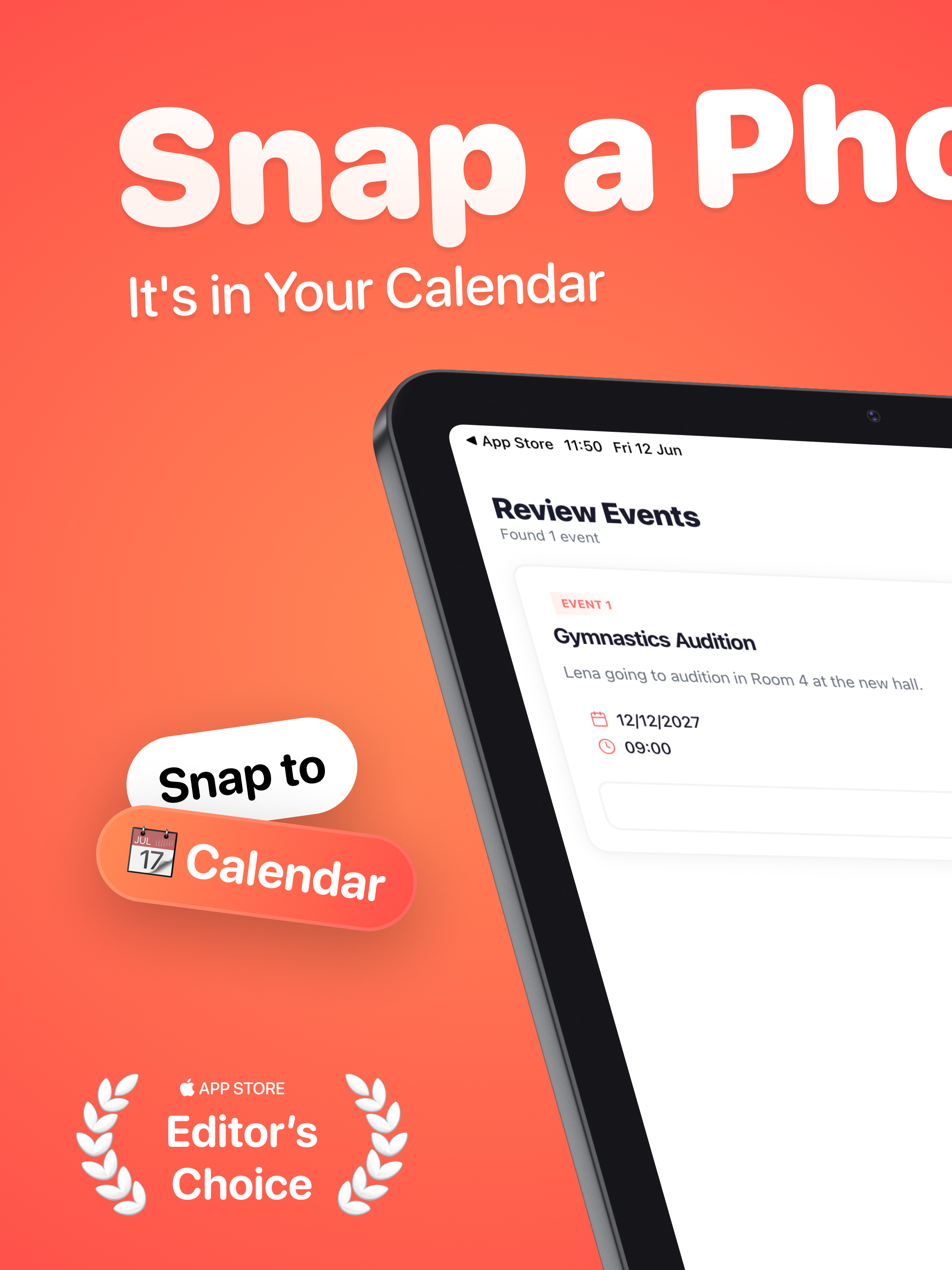 Image to Calendar Scanner