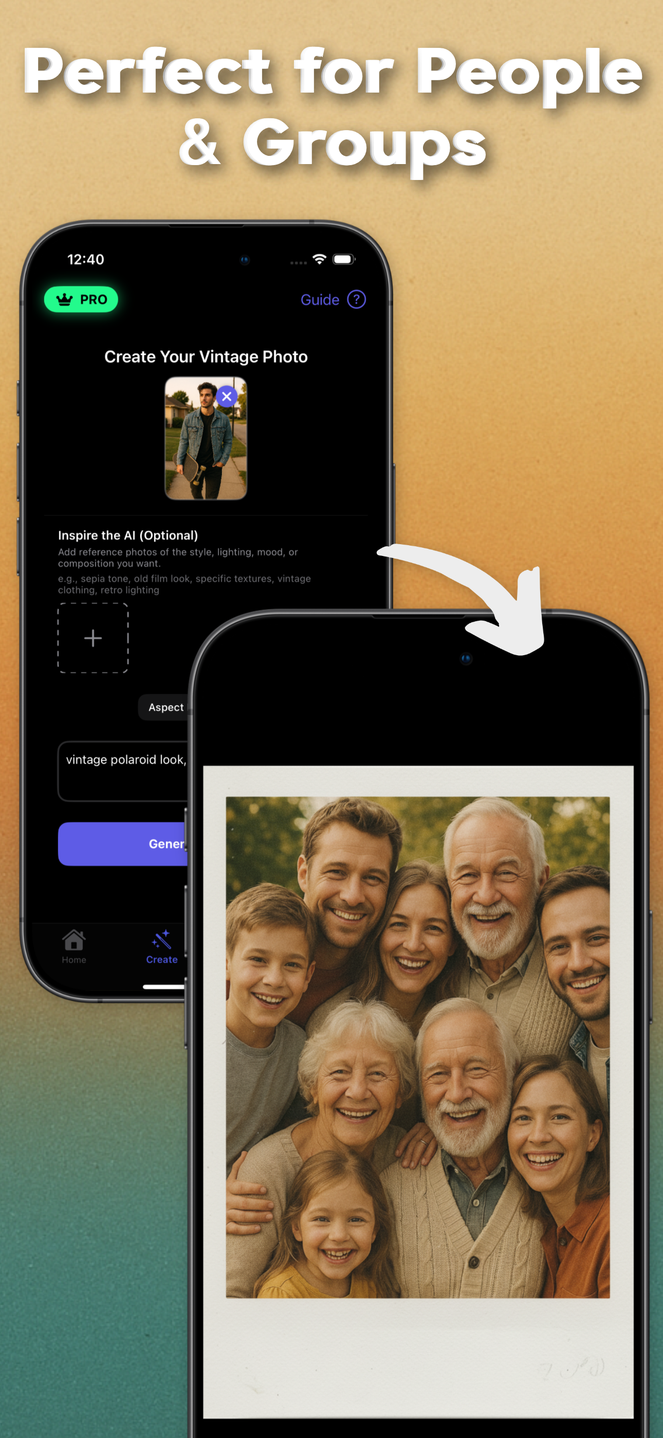 Vintage AI Camera Photo Editor