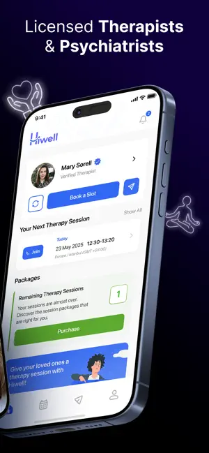 Hiwell Therapy & Mental Health iPhone screenshot 2