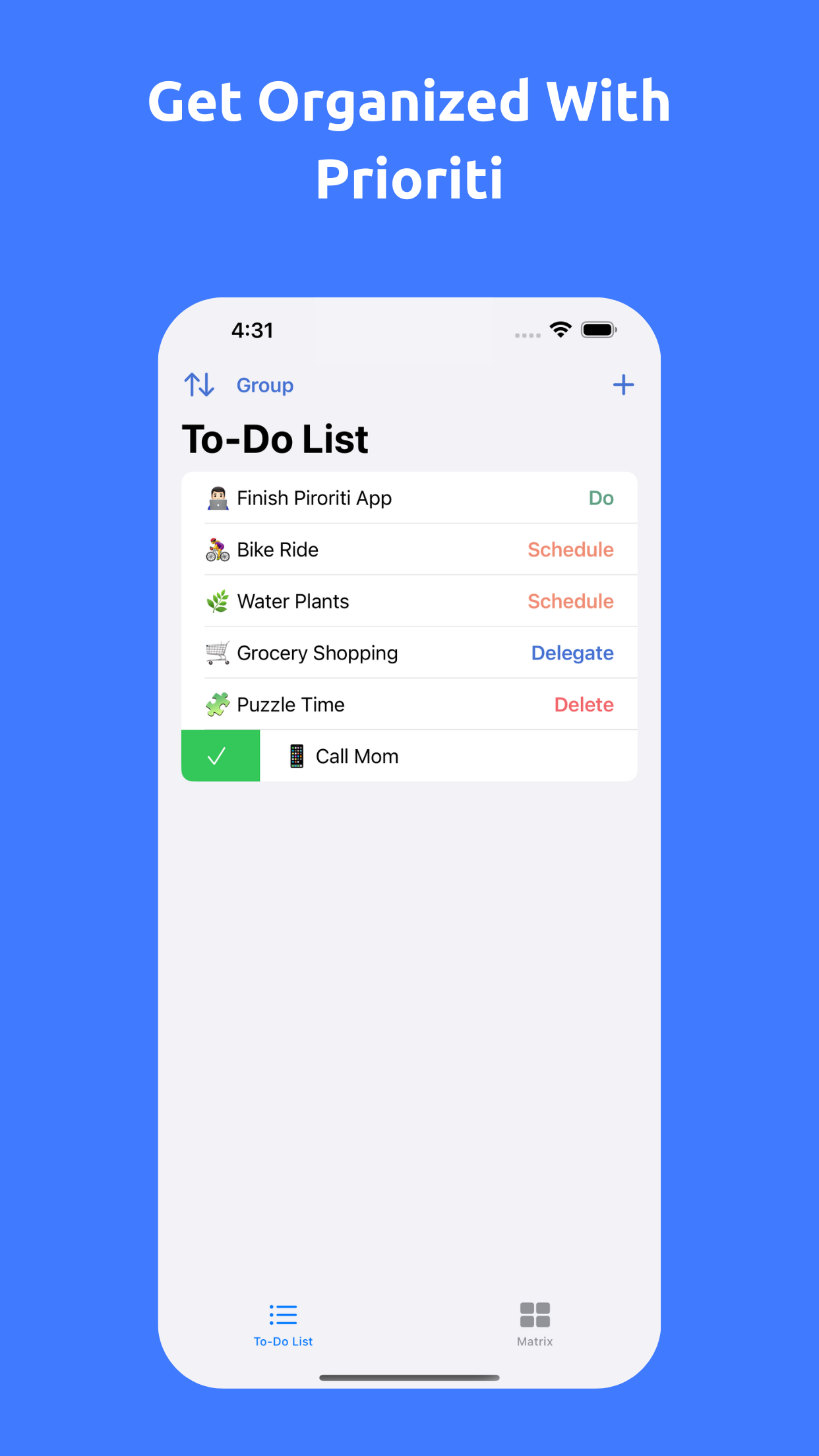 Prioriti - To Do List & Matrix