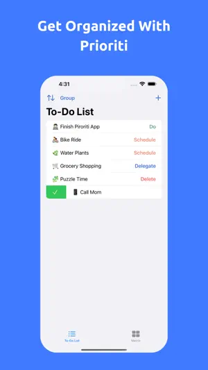 Prioriti - To Do List & Matrix screenshot 1