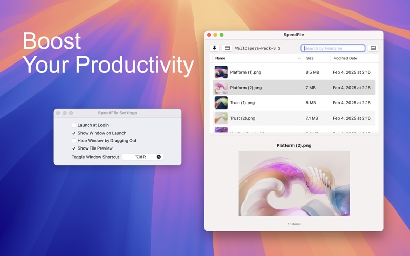 SpeedFile screenshot
