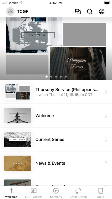 Twin Cities Grace Fellowship Screenshot
