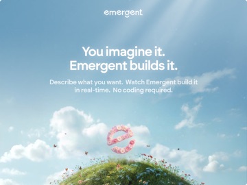 Emergent AI: Vibe Code Apps iPad screenshot 1