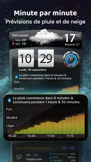 Capture d'écran de Partenaire Météo: Prévision sur iPhone 3