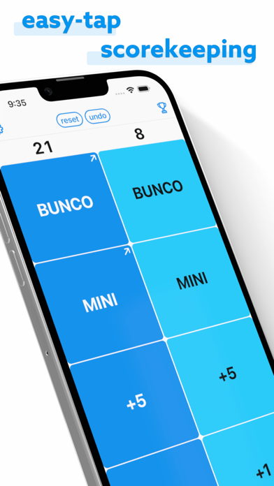 Screenshot #1 pour Bunco Tally - Points & Wins