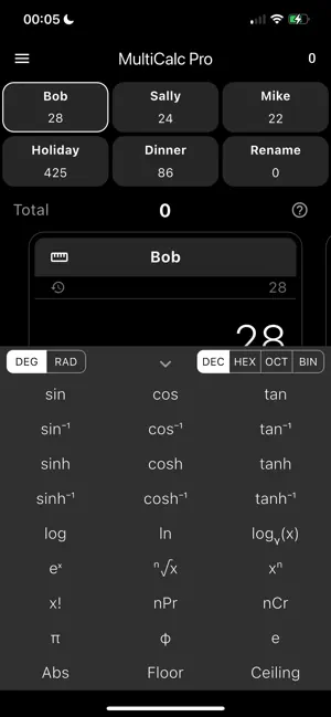 MultiCalc screenshot 3