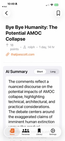 HN Lens screenshot