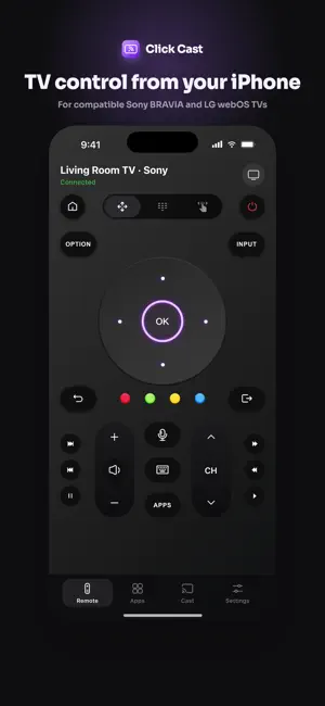 Click Cast: TV Remote Control screenshot 1