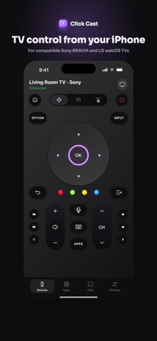 Click Cast: TV Remote Control Screenshot 1 of 6