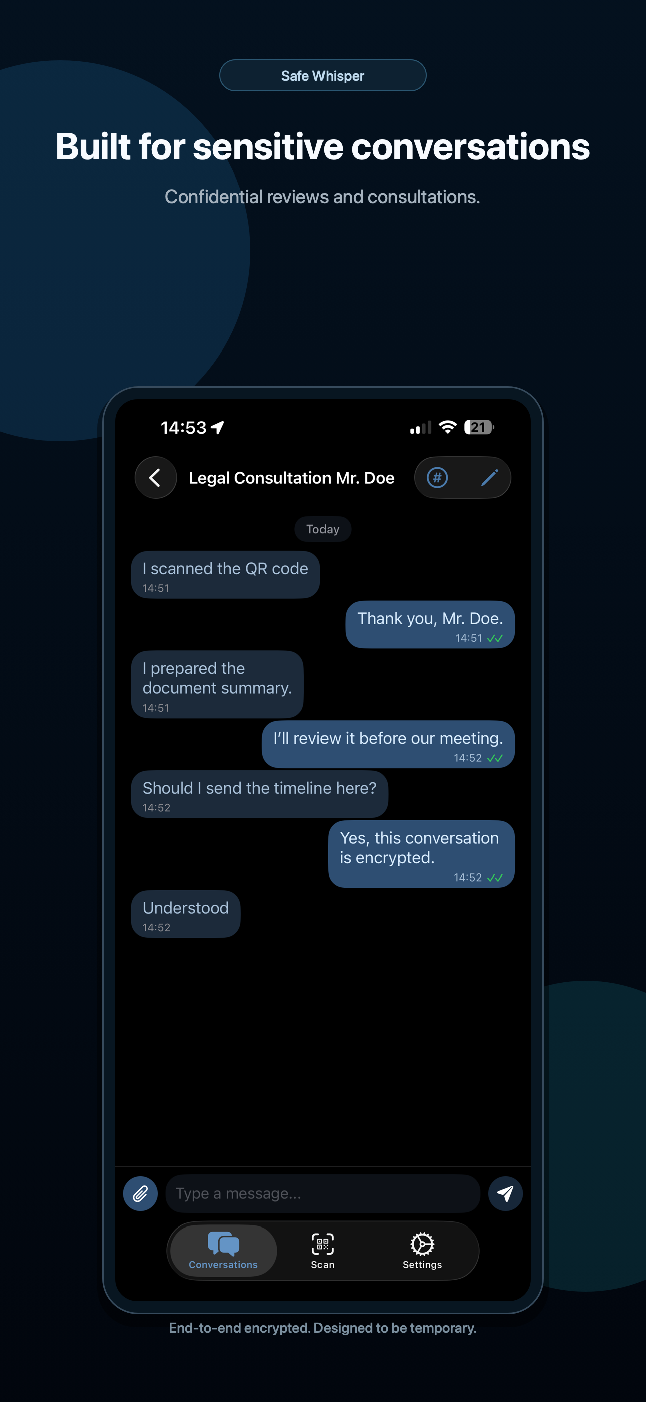 Safe Whisper screenshot 4