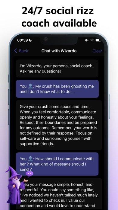 Wizard Rizz: Social Skills App Screenshot
