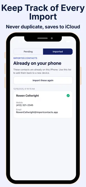 Import Contacts screenshot 3