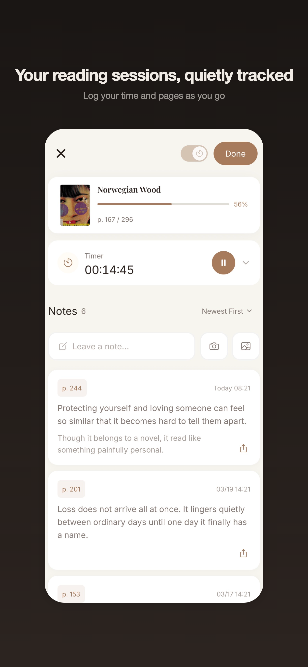 Keeps: Reading Tracker
