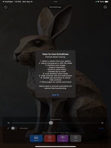 EchoDraw iPad screenshot
