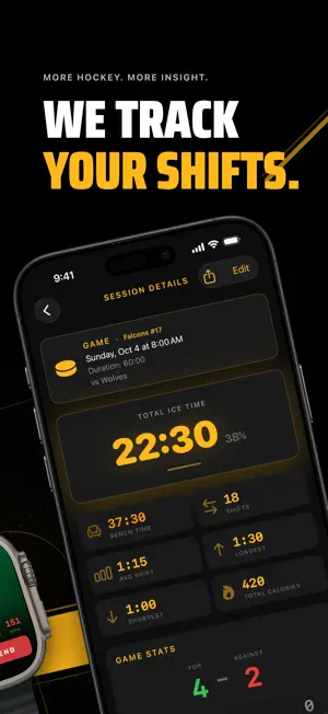 Ice Time Track: Hockey Shifts screenshot 2