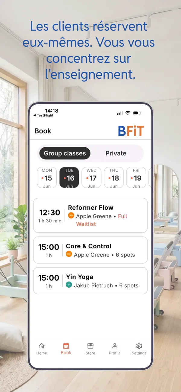 Screenshot #2 pour Bobclass Studio Manager