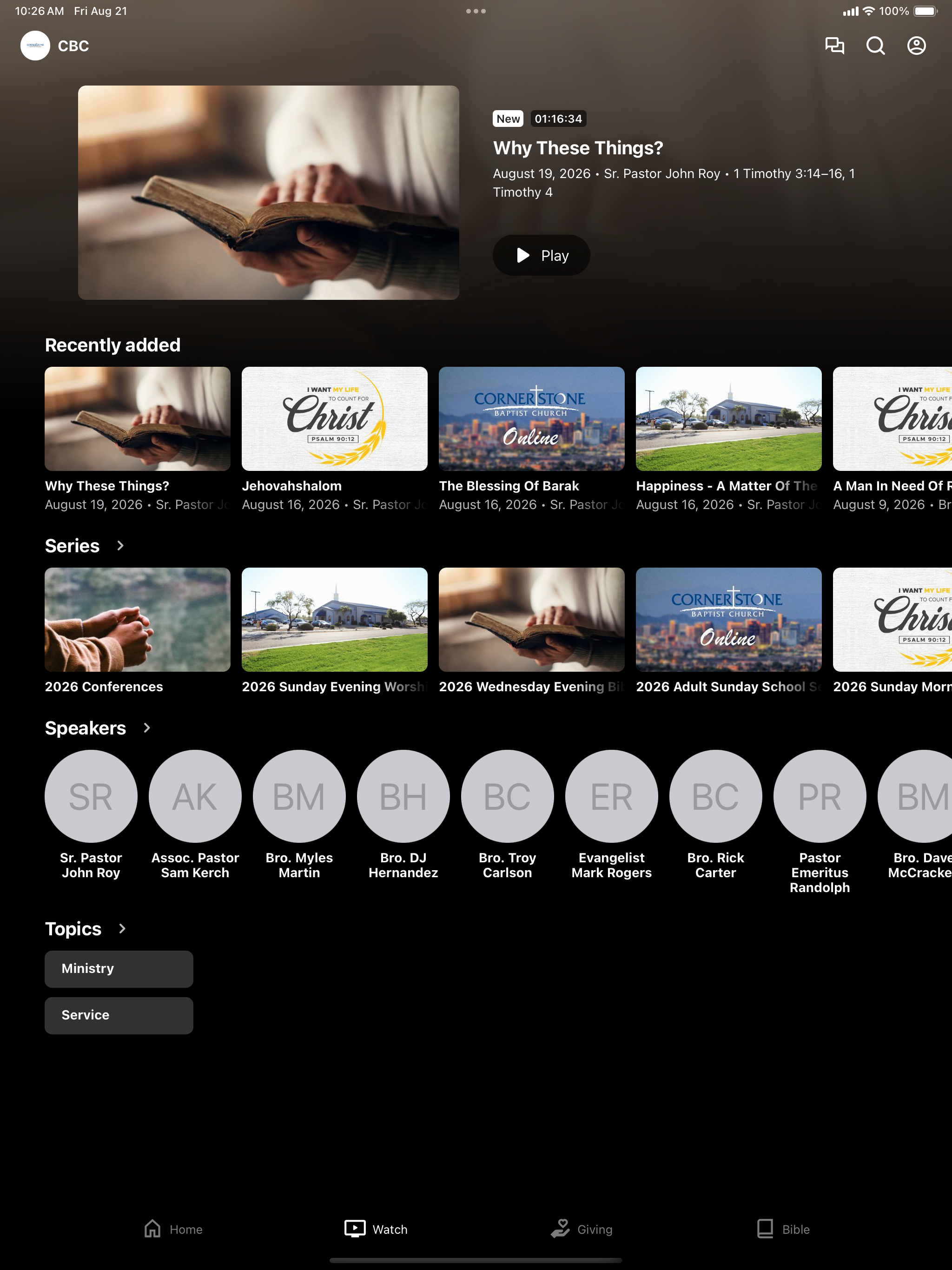Cornerstone Baptist Church AZ screenshot 5