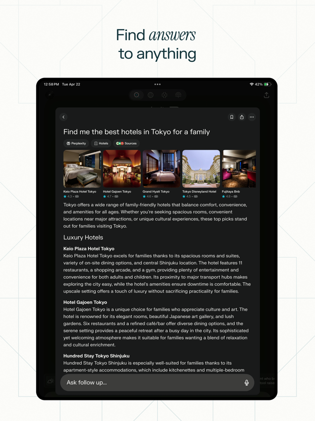 ‎Perplexity - Ask Anything Screenshot