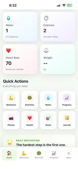 Captura de pantalla de ATS Fitness en iPhone 3