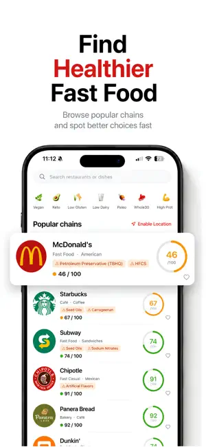 MenuScore: Eat Out Healthy screenshot 1