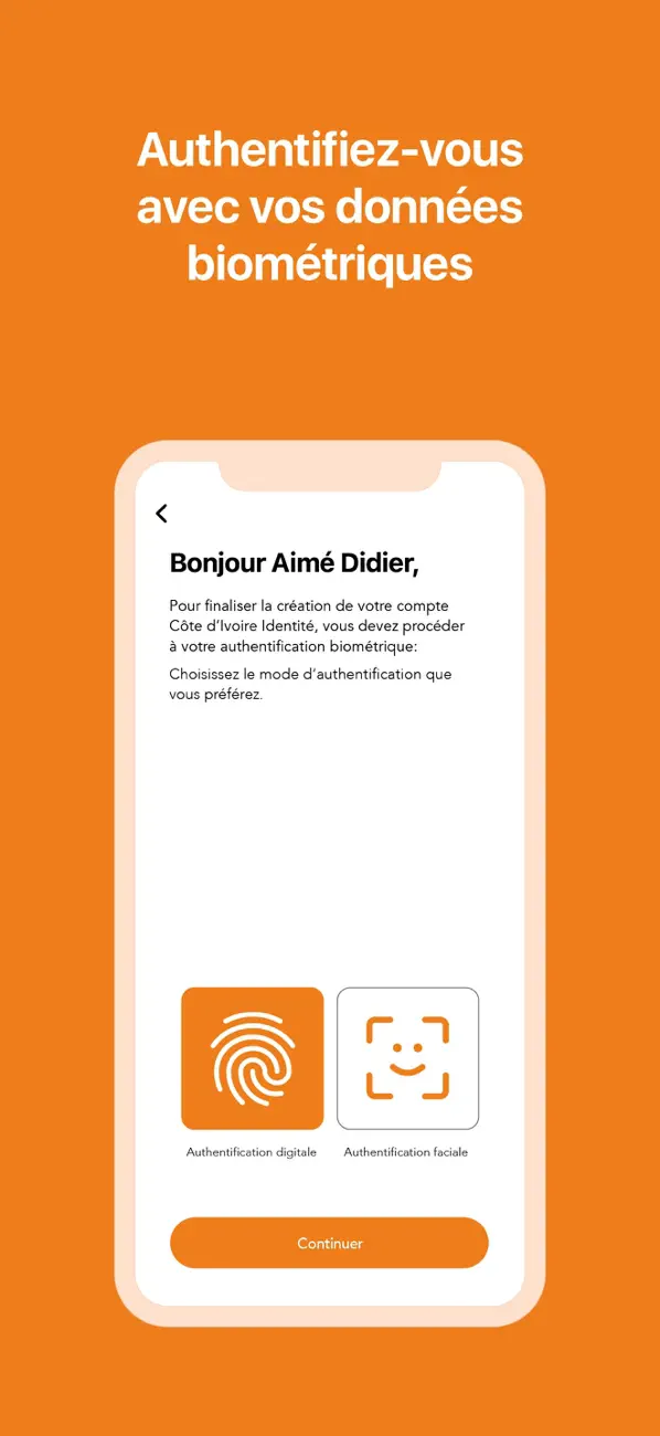#5. CI Identité (iOS) Göre: ONECI