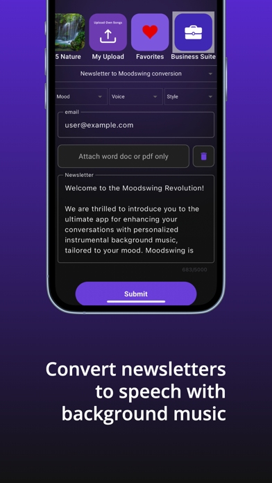 Moodswing iPhone screenshot 4 - Music app