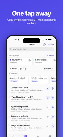 PromptStore: Prompt Library Screenshot 1 of 5