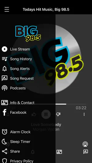 BIG 98.5, KHIC screenshot 2