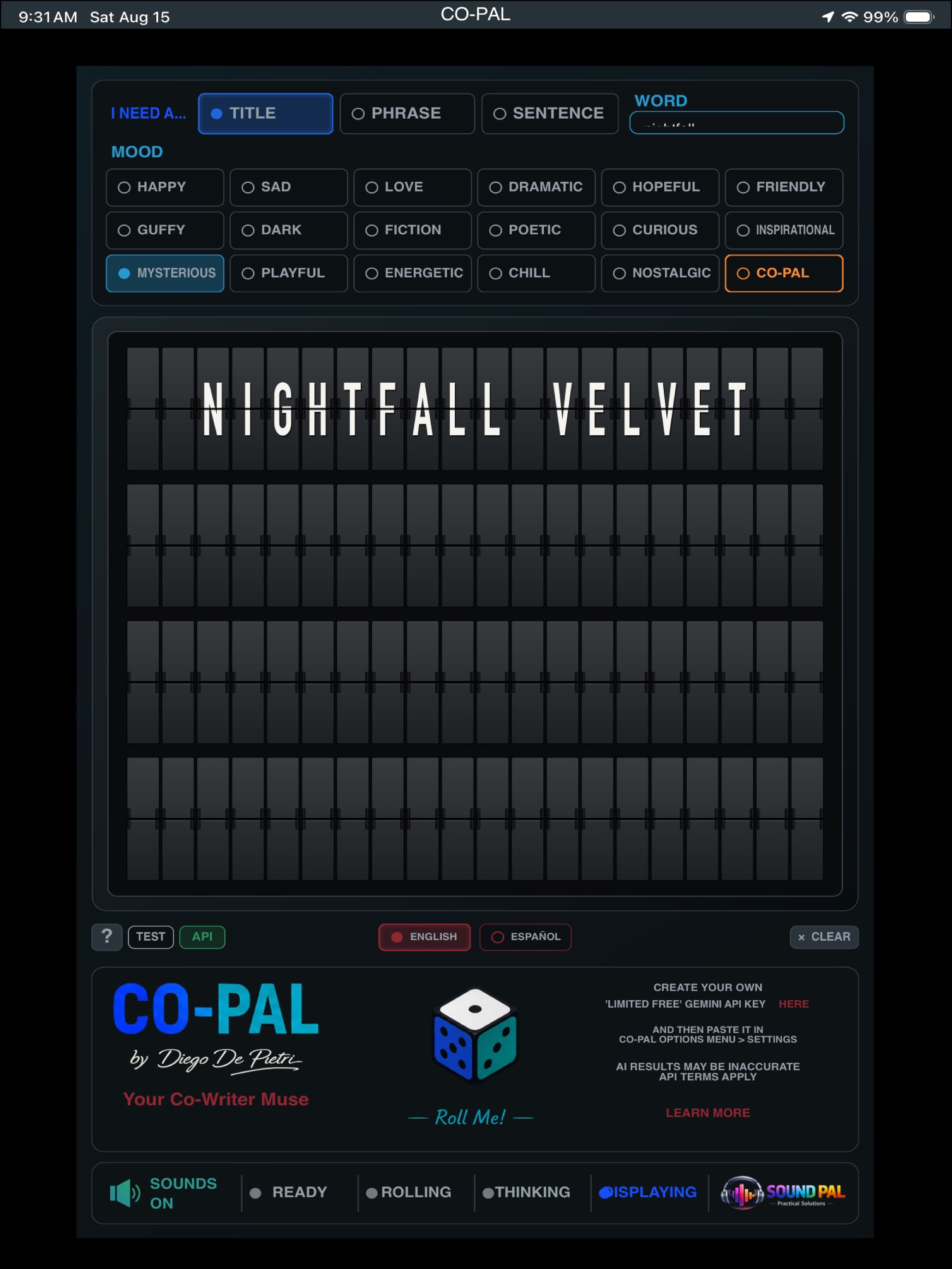 CO-PAL: Co-Writer Muse screenshot 18