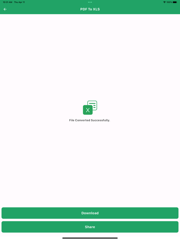 Screenshot #6 pour PDF to Excel Converter.