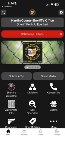 Hardin County Sheriff Ohio app screenshot