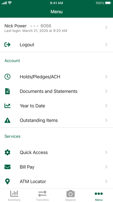 Green Mountain Credit Union Screenshot