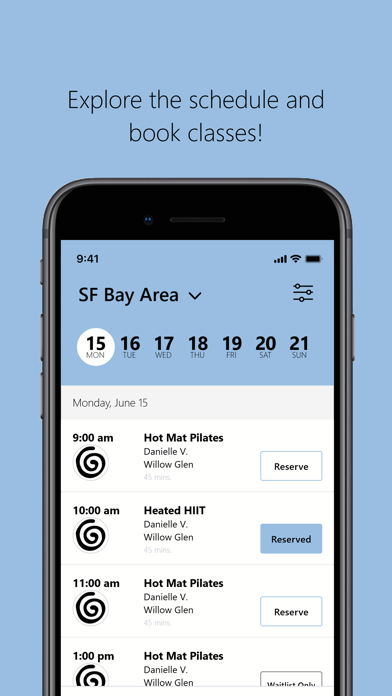 The Well Pilates Studio iPhone screenshot 3 - Health & Fitness app