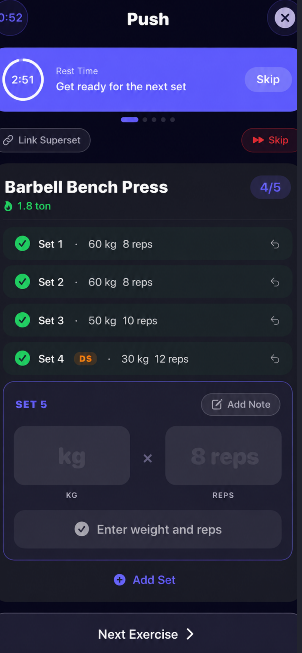 IronLog: Gym Diary screenshot 4