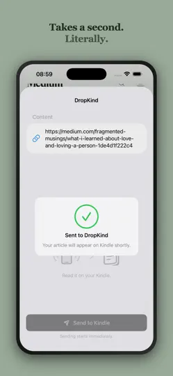 Скриншот DropKind: Send To Kindle на iPhone 3