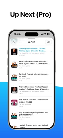 FluidCast: Podcast Player iPhone screenshot