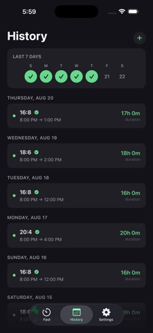 FastTrack Fasting Tracker Screenshot 2 of 5