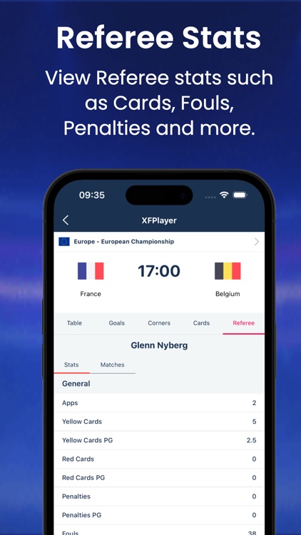 XFPlayer Football Player Stats